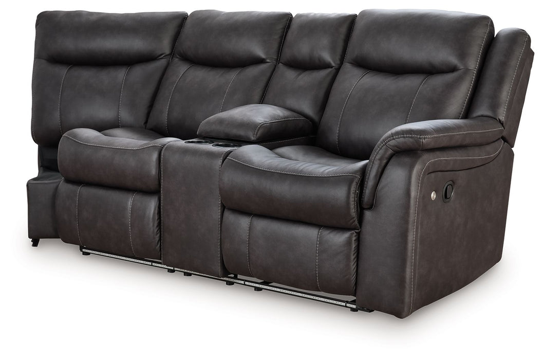 Sultan Meadow - Eclipse - RAF Reclining Loveseat - Tallahassee Discount Furniture (FL)