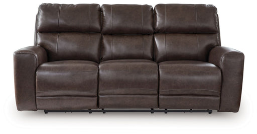 Crossplex - Smoke - Power Recline Sofa With Adjustable Headrest - Tallahassee Discount Furniture (FL)