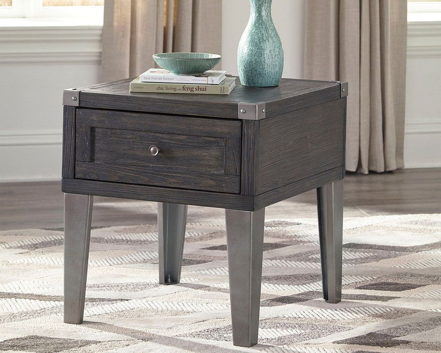 Todoe - Dark Gray - Rectangular End Table - Tallahassee Discount Furniture (FL)