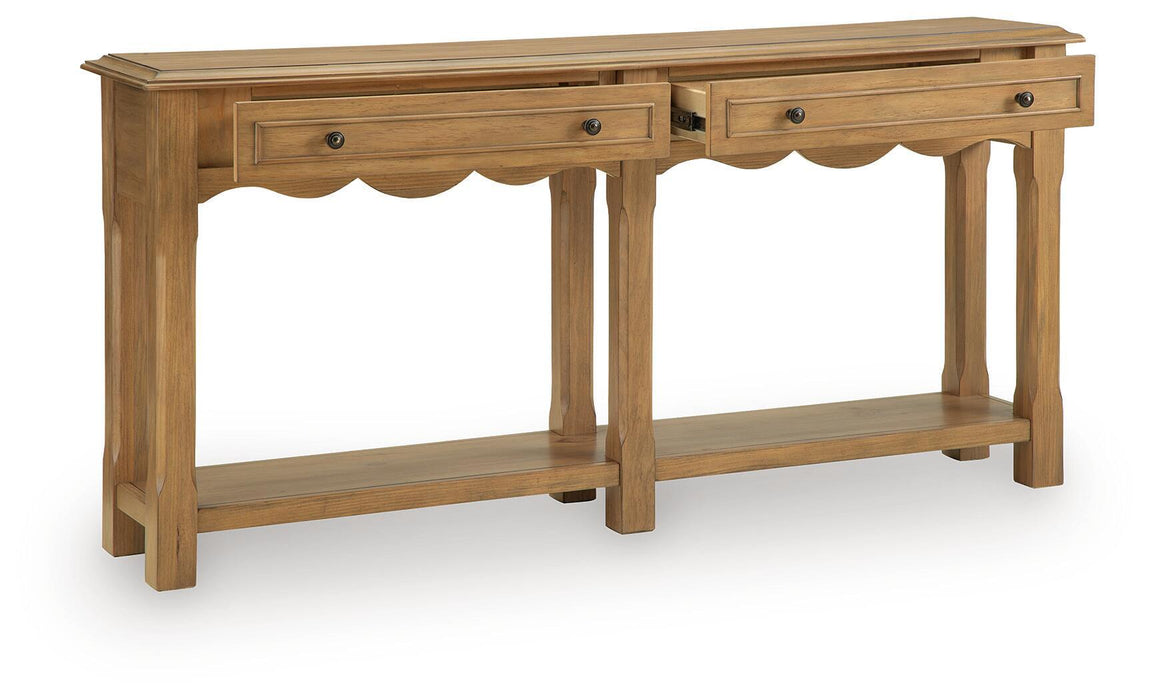 Whitmund - Console Sofa Table - Light Brown