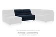 SimpleJoy - Armless Loveseat - Navy - Tallahassee Discount Furniture (FL)