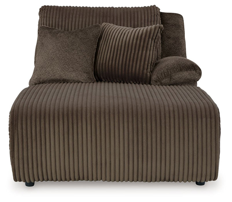 Top Tier - Chocolate - Raf Press Back Chaise - Tallahassee Discount Furniture (FL)