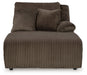 Top Tier - Chocolate - Raf Press Back Chaise - Tallahassee Discount Furniture (FL)