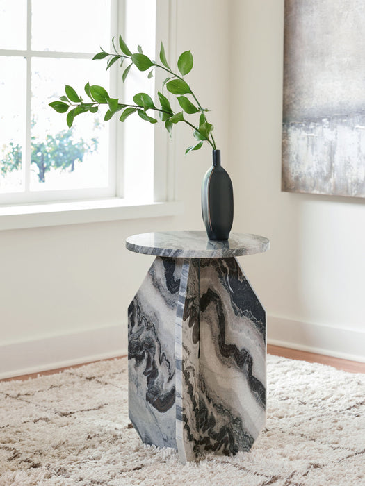 Wrenlane - Black / White / Taupe - Accent Table - Tallahassee Discount Furniture (FL)