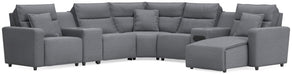 Modmax II - Reclining Sectional - Salt And Pepper - Tallahassee Discount Furniture (FL)
