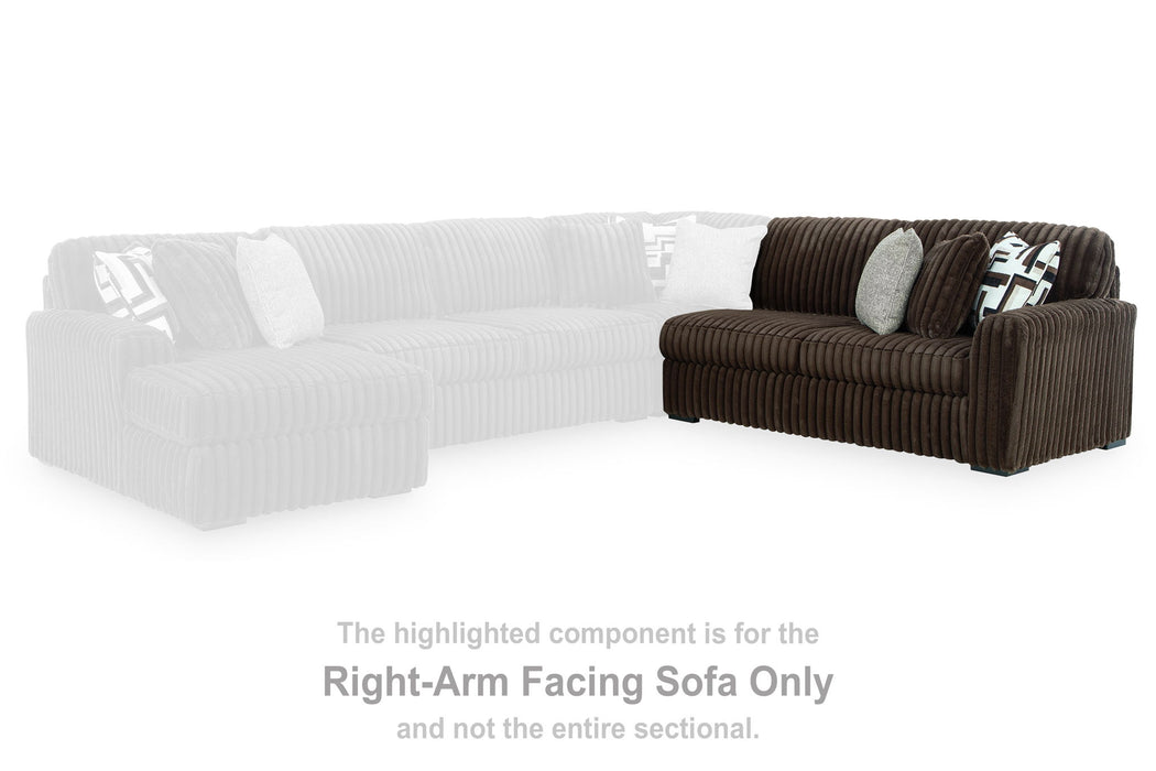 Midnight-Madness - RAF Sofa - Chocolate - Tallahassee Discount Furniture (FL)