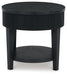Marstream - Black - Round End Table - Tallahassee Discount Furniture (FL)