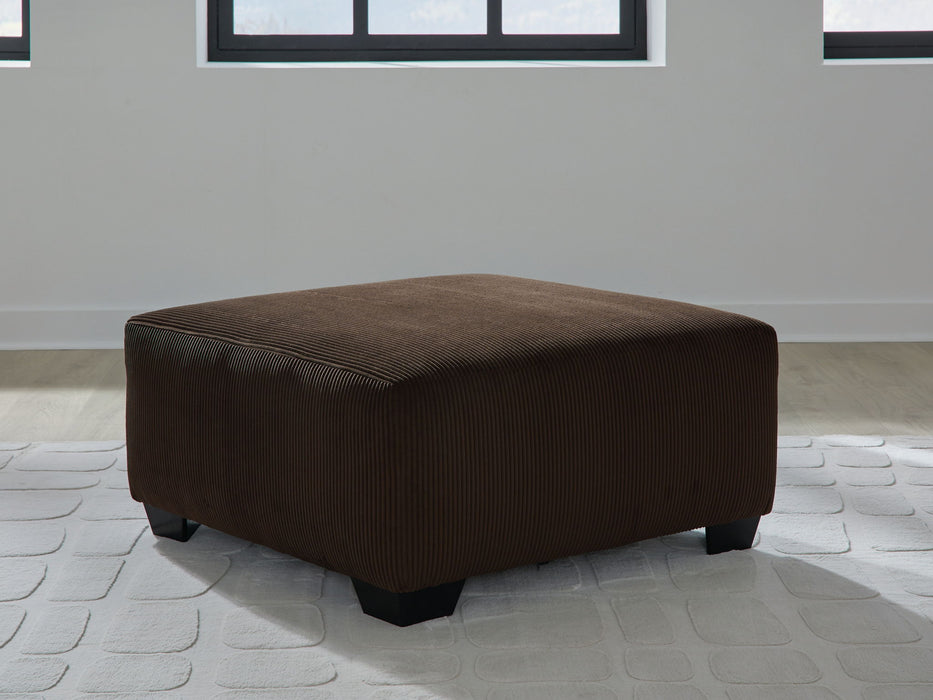 Kimlee - Chocolate - Oversized Accent Ottoman - Tallahassee Discount Furniture (FL)