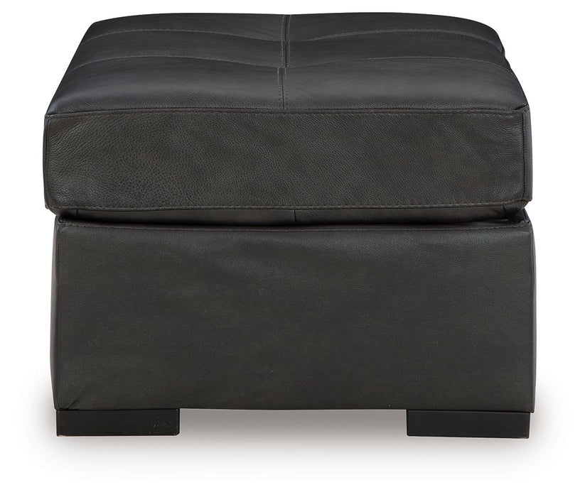 Brindley Pier - Fog - Oversized Accent Ottoman - Tallahassee Discount Furniture (FL)