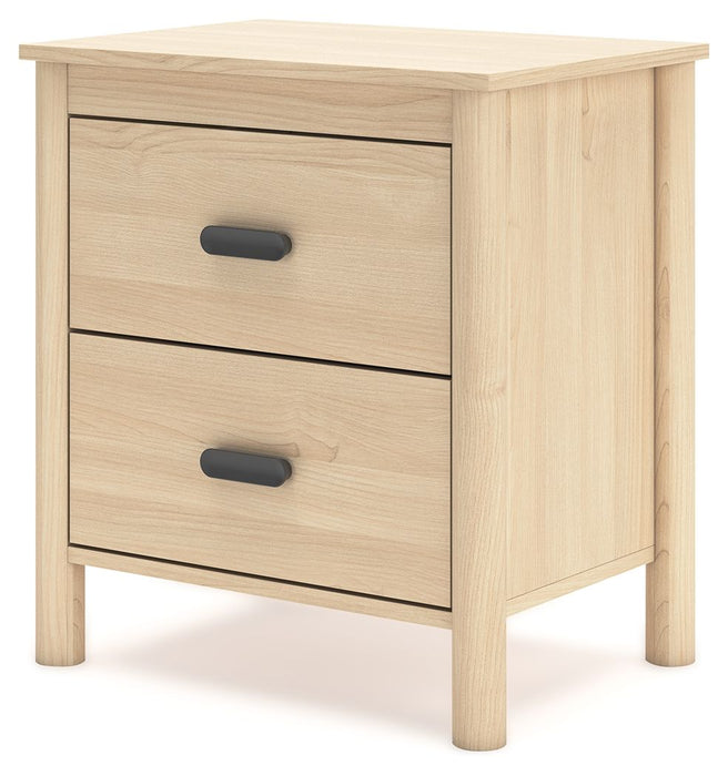 Cabinella - Tan - Two Drawer Night Stand - Tallahassee Discount Furniture (FL)