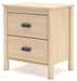 Cabinella - Tan - Two Drawer Night Stand - Tallahassee Discount Furniture (FL)