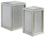 Traleena - Silver Finish - Nesting End Tables (Set of 2) - Tallahassee Discount Furniture (FL)