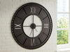 Lytle - Wall Clock - Antique Brown - Tallahassee Discount Furniture (FL)