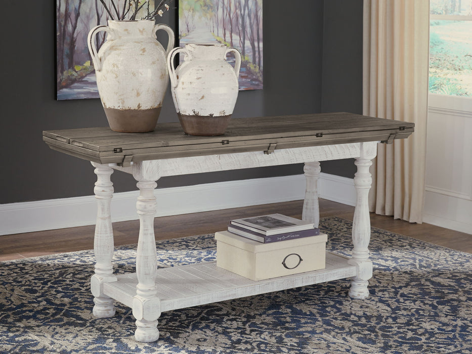 Havalance - Flip Top Sofa Table - Gray / White - Tallahassee Discount Furniture (FL)