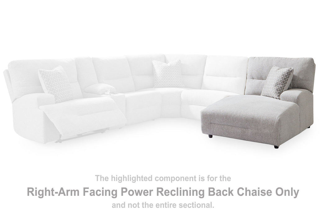 Acklen Place - Pewter - Raf Power Reclining Back Chaise - Tallahassee Discount Furniture (FL)