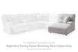 Acklen Place - Pewter - Raf Power Reclining Back Chaise - Tallahassee Discount Furniture (FL)