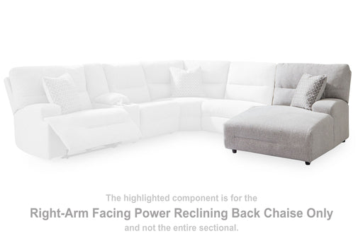 Acklen Place - Pewter - Raf Power Reclining Back Chaise - Tallahassee Discount Furniture (FL)