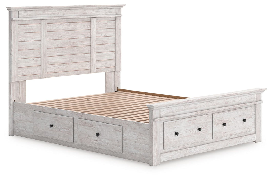 Makidern - Panel Storage Bed With Under Bed Storage Unit And Storage Footboard - Tallahassee Discount Furniture (FL)