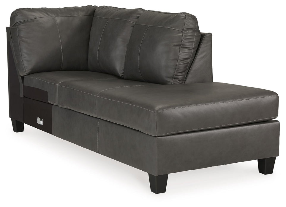 Valderno - Fog - Raf Corner Chaise - Tallahassee Discount Furniture (FL)