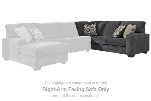 Tracling - RAF Sofa w/Corner Wedge - Slate - Tallahassee Discount Furniture (FL)