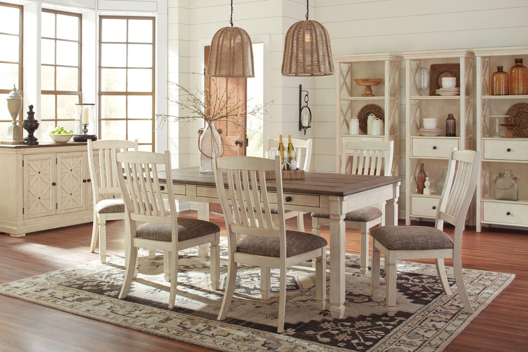 Bolanburg - Dining UPH Side Chair (Set of 2) - Rake Back - Brown / Beige - Tallahassee Discount Furniture (FL)