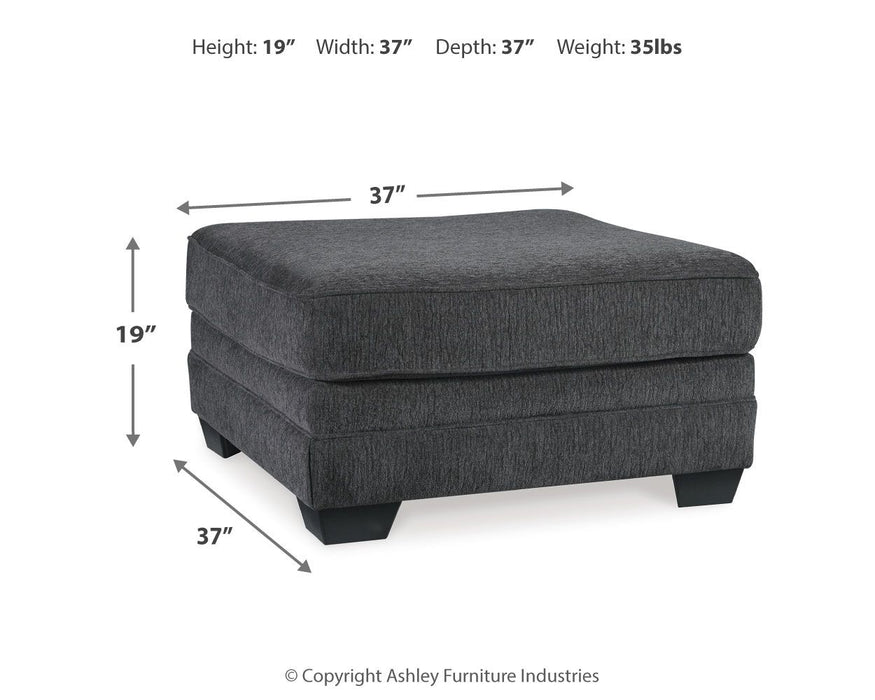 Tracling - Oversized Accent Ottoman - Slate - Tallahassee Discount Furniture (FL)