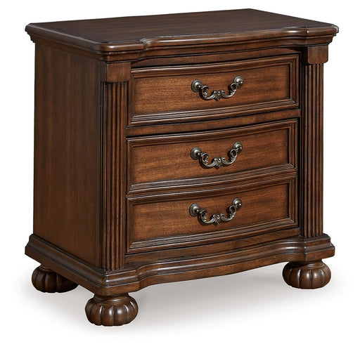 Lavinton - Brown - Three Drawer Night Stand - Tallahassee Discount Furniture (FL)