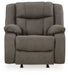 First Base - Gunmetal - Rocker Recliner - Tallahassee Discount Furniture (FL)