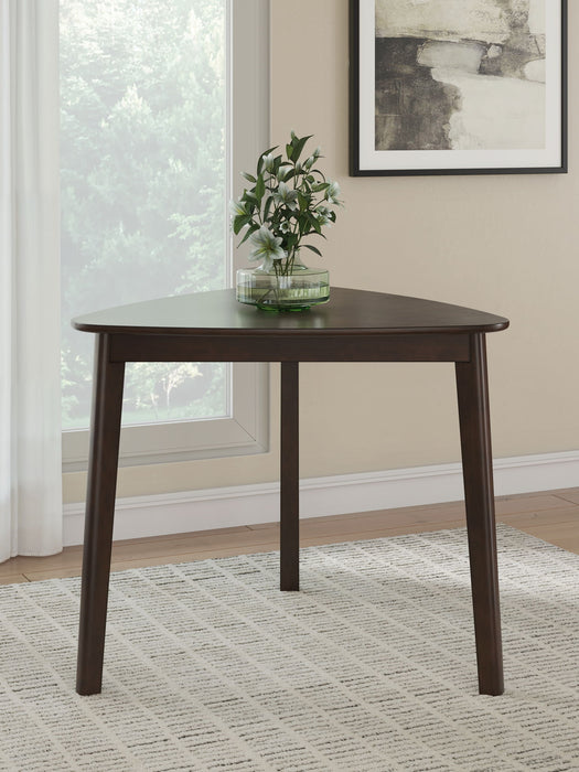 Mallenette - Triangle Dining Room Table - Merlot - Tallahassee Discount Furniture (FL)