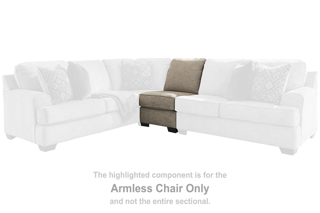 Bovarian - Stone - Armless Chair - Tallahassee Discount Furniture (FL)