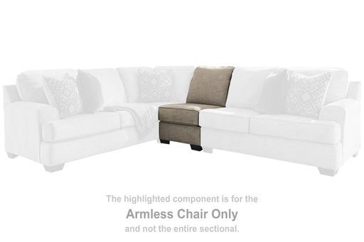 Bovarian - Stone - Armless Chair - Tallahassee Discount Furniture (FL)