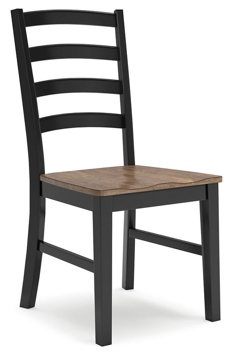 Wildenauer - Brown / Black - Dining Room Side Chair (Set of 2) - Tallahassee Discount Furniture (FL)