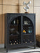 Armenleigh - Black / Brown - Bar Cabinet - Tallahassee Discount Furniture (FL)