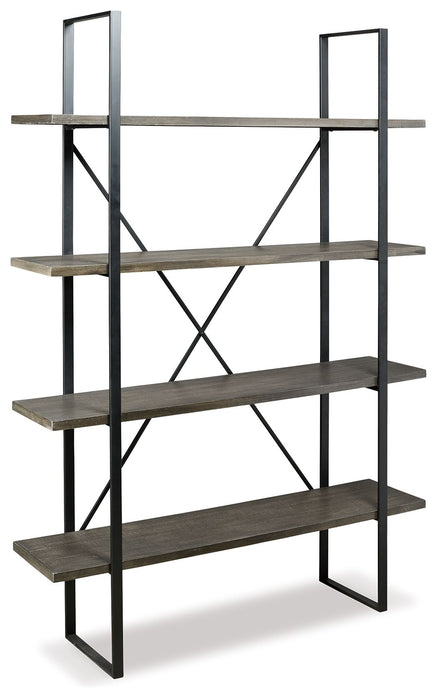 Gilesgrove - Bookcase - Black / Gray - Tallahassee Discount Furniture (FL)