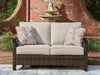 Monterey Point - Loveseat With Cushion - Dark Brown - Tallahassee Discount Furniture (FL)