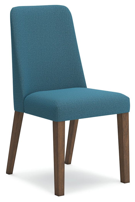 Lyncott - Blue / Brown - Dining Uph Side Chair (Set of 2) - Tallahassee Discount Furniture (FL)