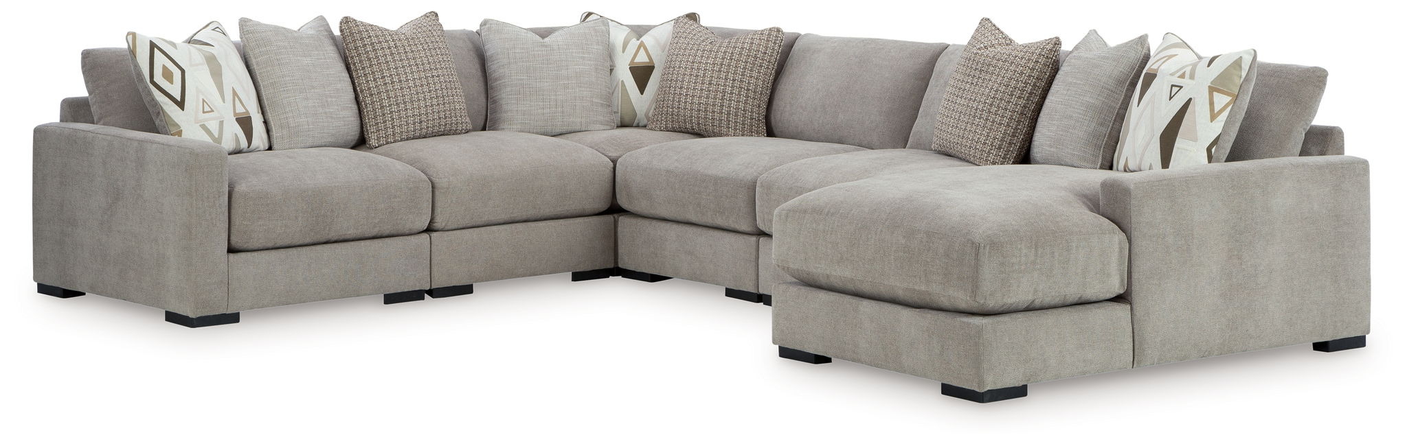 Aslan Court - Sectional With Ottoman Set - Tallahassee Discount Furniture (FL)