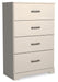 Stelsie - Four Drawer Chest - White - Tallahassee Discount Furniture (FL)