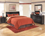 Huey Vineyard - Queen Sleigh Headboard - Black - Tallahassee Discount Furniture (FL)