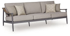 Ocean Beach - Sofa With Cushion - Gray - Tallahassee Discount Furniture (FL)