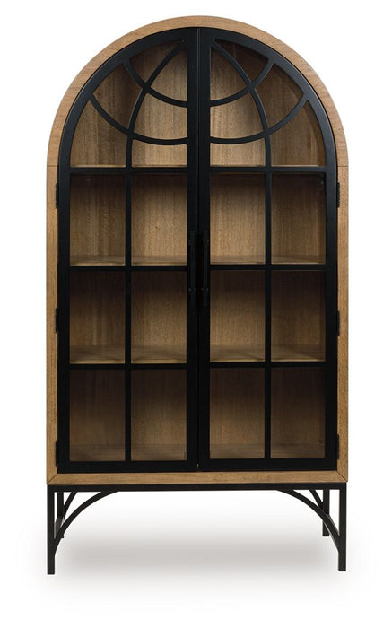 Gwenwich - Natural / Black - Accent Cabinet - Tallahassee Discount Furniture (FL)