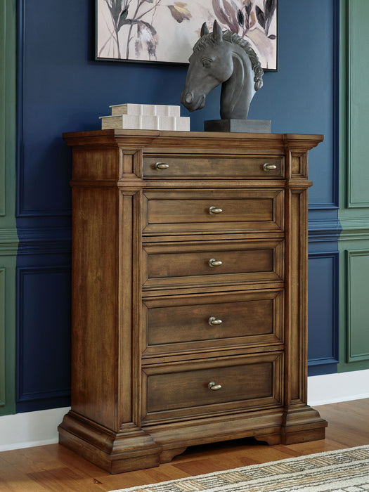 Frantanna - Five Drawer Chest - Brown - Tallahassee Discount Furniture (FL)