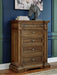 Frantanna - Five Drawer Chest - Brown - Tallahassee Discount Furniture (FL)