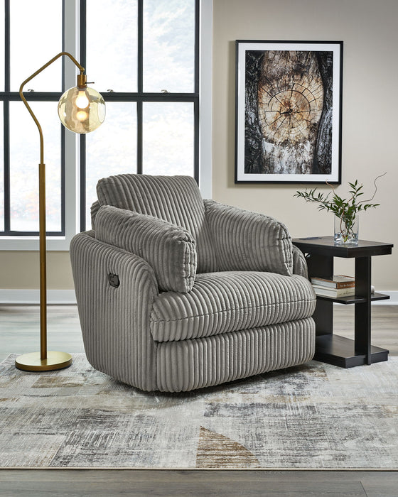 Tie-breaker - Swivel Glider Recliner - Tallahassee Discount Furniture (FL)
