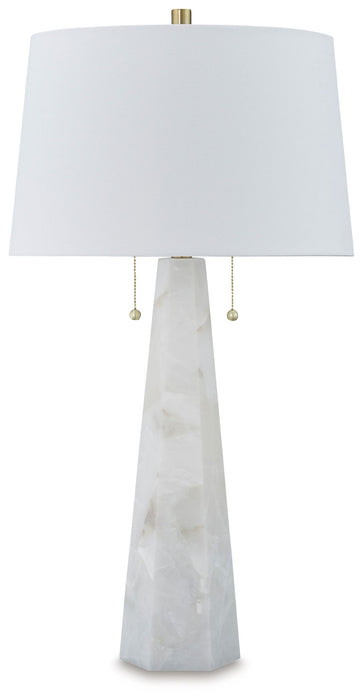 Laurellen - White - Alabaster Table Lamp - Tallahassee Discount Furniture (FL)