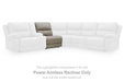 Narwhal Place - Pebble - Power Armless Recliner With Adjustable Headrest - Tallahassee Discount Furniture (FL)