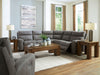 Next-Gen Durapella - Power Reclining Sectional Set - Tallahassee Discount Furniture (FL)