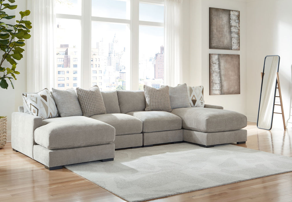 Aslan Court - Sectional With Ottoman Set - Tallahassee Discount Furniture (FL)