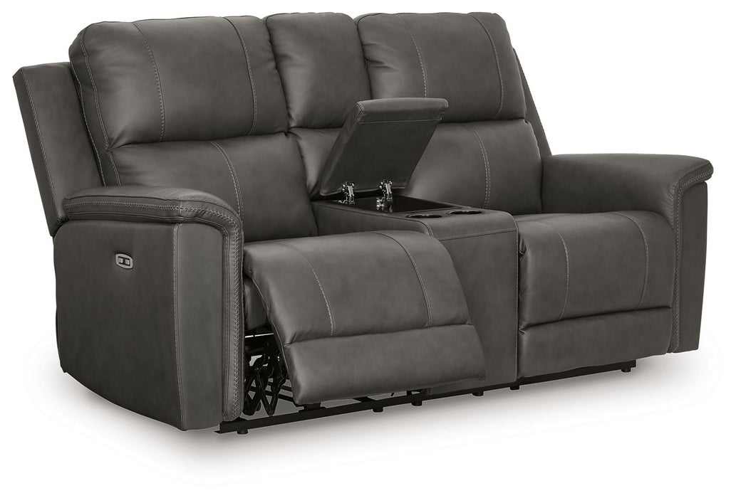 Bleckley - Power Reclining Loveseat With Console / Adjustable Headrest - Tallahassee Discount Furniture (FL)