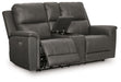 Bleckley - Power Reclining Loveseat With Console / Adjustable Headrest - Tallahassee Discount Furniture (FL)